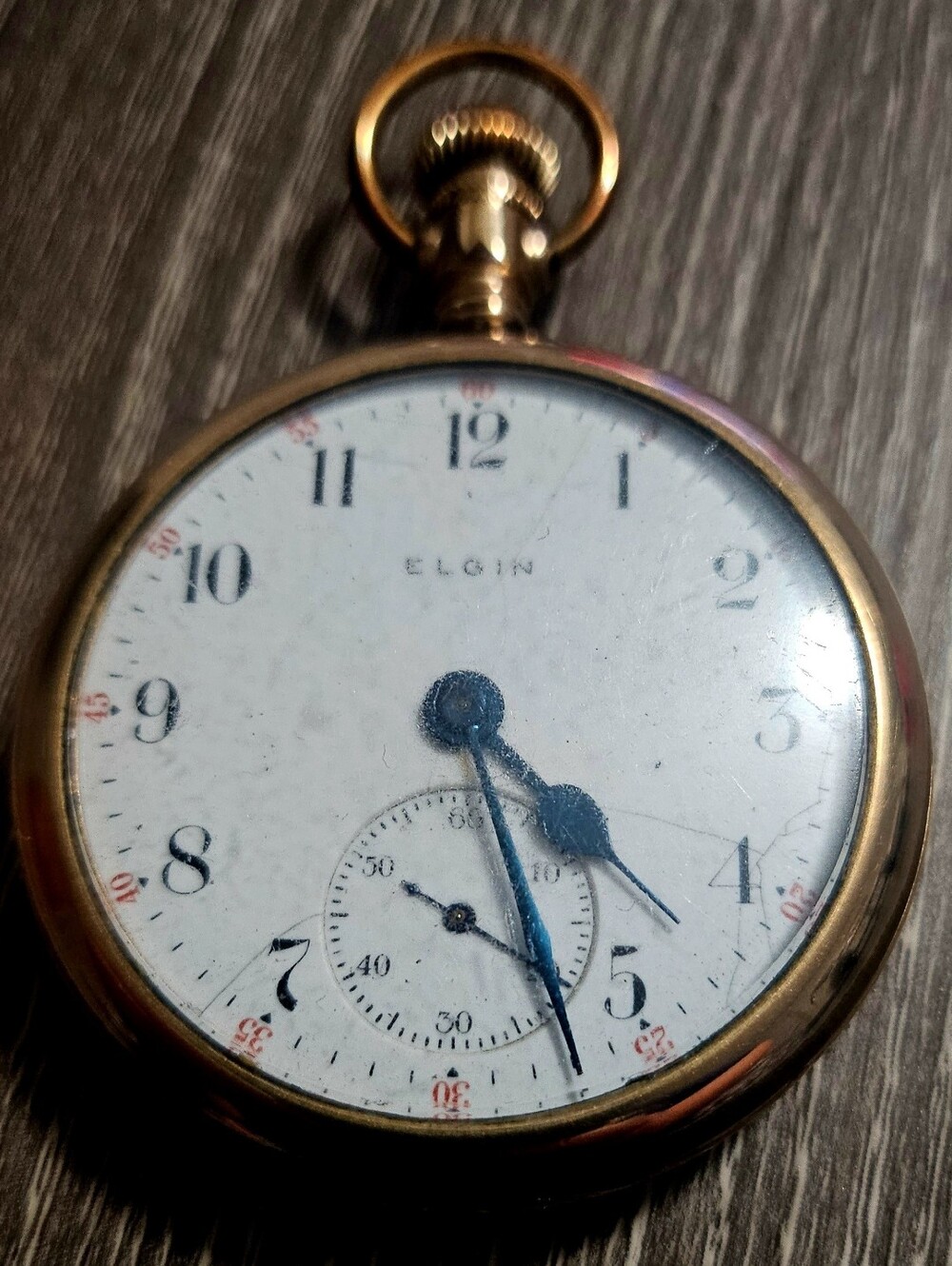 Ant. Elgin Pocketwatch 15J #122027031 W/ GF Philadelphia Etched Case #8070586 NW